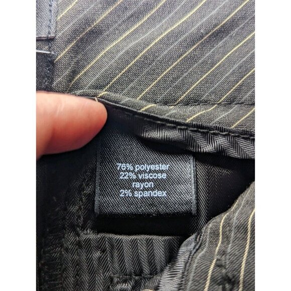 THE LIMITED pinstripe stretch Drew fit bermuda shorts Women's Size Size 6 Busine - Picture 7 of 15